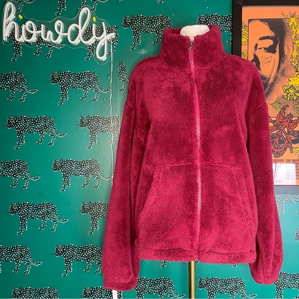 Eddie Bauer Plush Full Zip Long Sleeve Jacket Size M